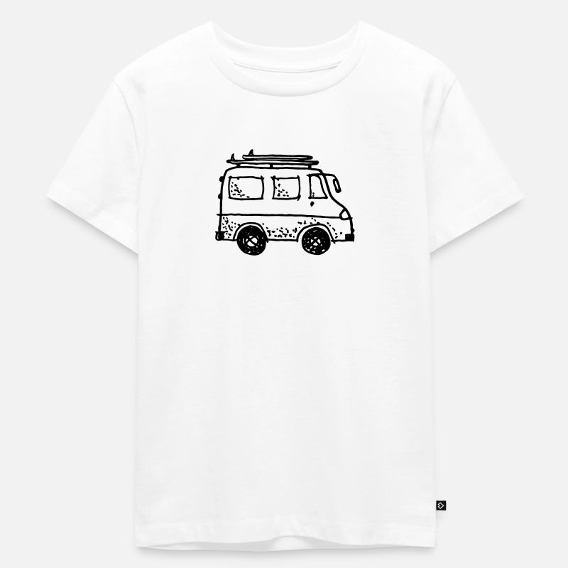 my tiny camper van - Kinder Premium Bio T-Shirt - Weiß