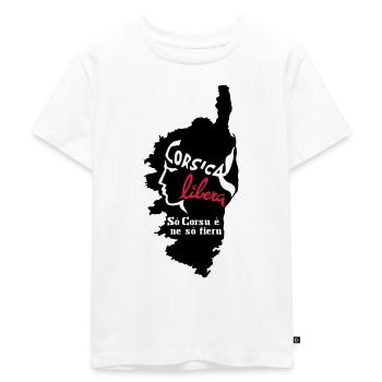 CORSE - CORSICA - T-shirt Premium bio Enfant - blanc - Devant - Hailey (125cm)