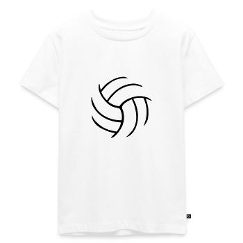 Volleyball - Kinder Premium Bio T-Shirt - Weiß - Vorne - Hailey (125cm)