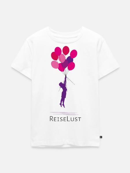 ReiseLust - Kinder Premium Bio T-Shirt - Weiß