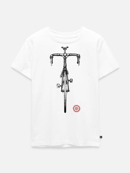 Rennrad - Kinder Premium Bio T-Shirt - Weiß