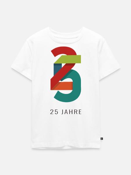 25 Jahre – Jubiläum - Kinder Premium Bio T-Shirt - Weiß