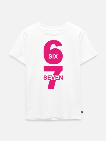 Six Seven - 67 - Meme - Basketball - 6-7 - Kinder Premium Bio T-Shirt - Weiß