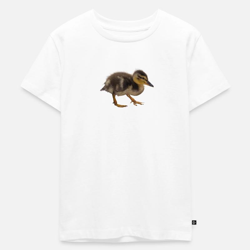 Entchen - Kinder Premium Bio T-Shirt - Weiß