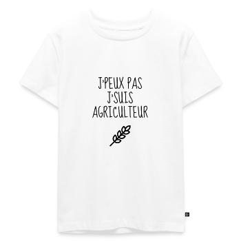 Agriculture / Agriculteur / Ferme / Paysan - T-shirt Premium bio Enfant - blanc - Devant - Hailey (125cm)