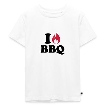 Grillen - Kinder Premium Bio T-Shirt - Weiß - Vorne - Hailey (125cm)