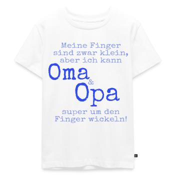 Oma und Opa - Kinder Premium Bio T-Shirt - Weiß - Vorne - Hailey (125cm)