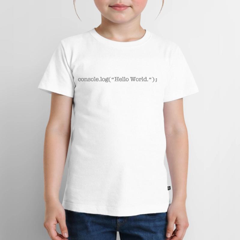 Javascript Developer Geek Kinder Premium Bio T-Shirt