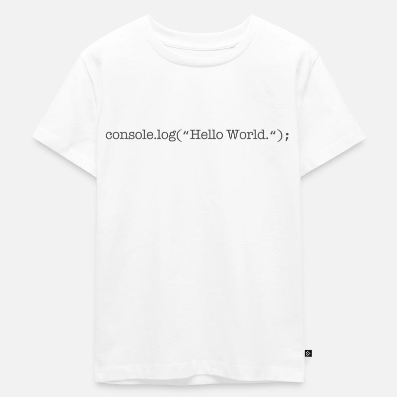 Développeur Javascript Geek - T-shirt Premium bio Enfant - blanc