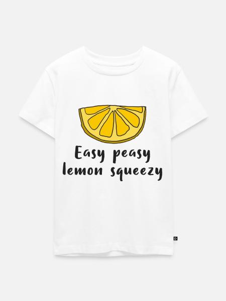 Lemon Lemon Easy peasy lemon squeezy - T-shirt Premium bio Enfant - blanc