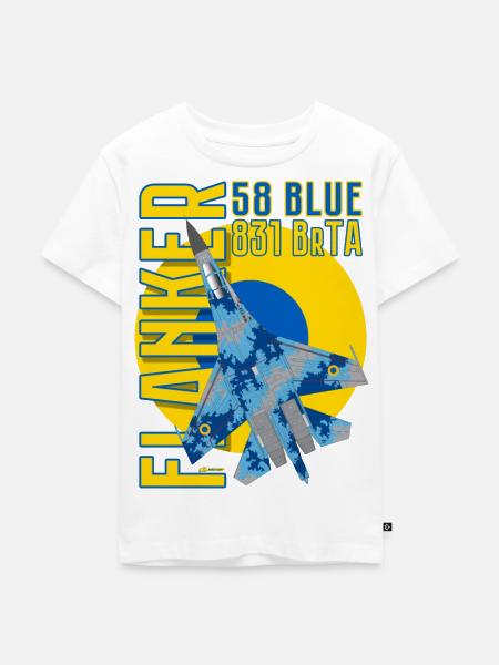 FLANKER UKRAINE - AS2010 - Kinder Premium Bio T-Shirt - Weiß