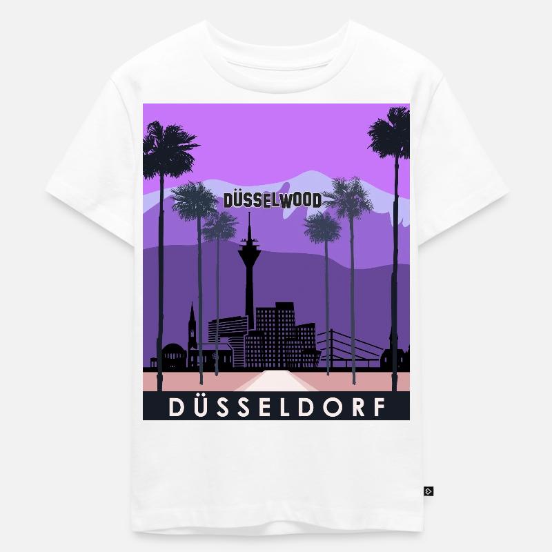 Düsselfornia - Kinder Premium Bio T-Shirt - Weiß