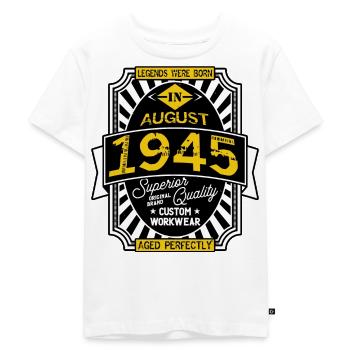 AUGUST 1945 - Kinder Premium Bio T-Shirt - Weiß - Vorne - Hailey (125cm)