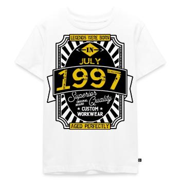 1997 JULI - Kinder Premium Bio T-Shirt - Weiß - Vorne - Hailey (125cm)