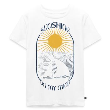 Phrase Bateau Inspirante, Cadeau Nautique, - T-shirt Premium bio Enfant - blanc - Devant - Hailey (125cm)