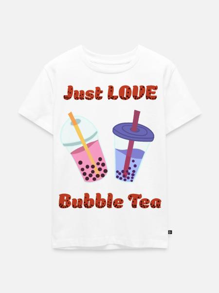 bubble tea - Kids Premium Organic T-Shirt - white