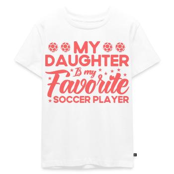 Football Mama Mère Fille Cadeau - T-shirt Premium bio Enfant - blanc - Devant - Hailey (125cm)