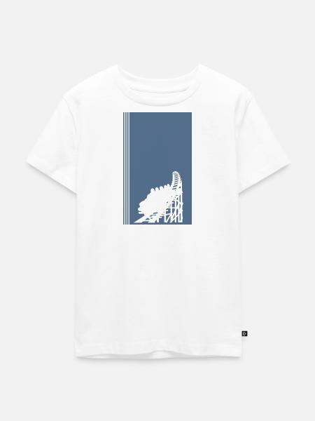 Achterbahn Festzelt Riesenrad - Kinder Premium Bio T-Shirt - Weiß