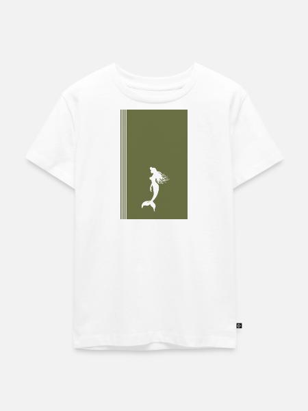 Seekuh Fabelwesen Aquarium - Kinder Premium Bio T-Shirt - Weiß