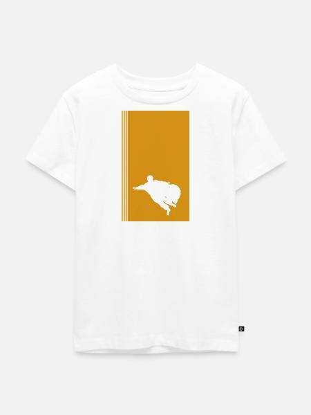Wingsuit Fliegen Gleiter - Kinder Premium Bio T-Shirt - Weiß