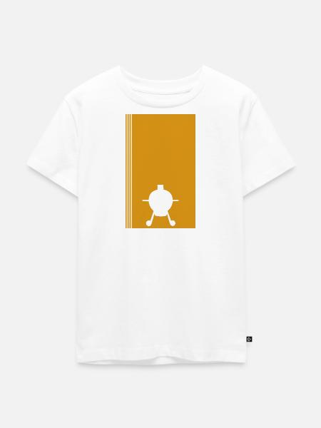 BBQ Grillsaison Barbecue - Kinder Premium Bio T-Shirt - Weiß