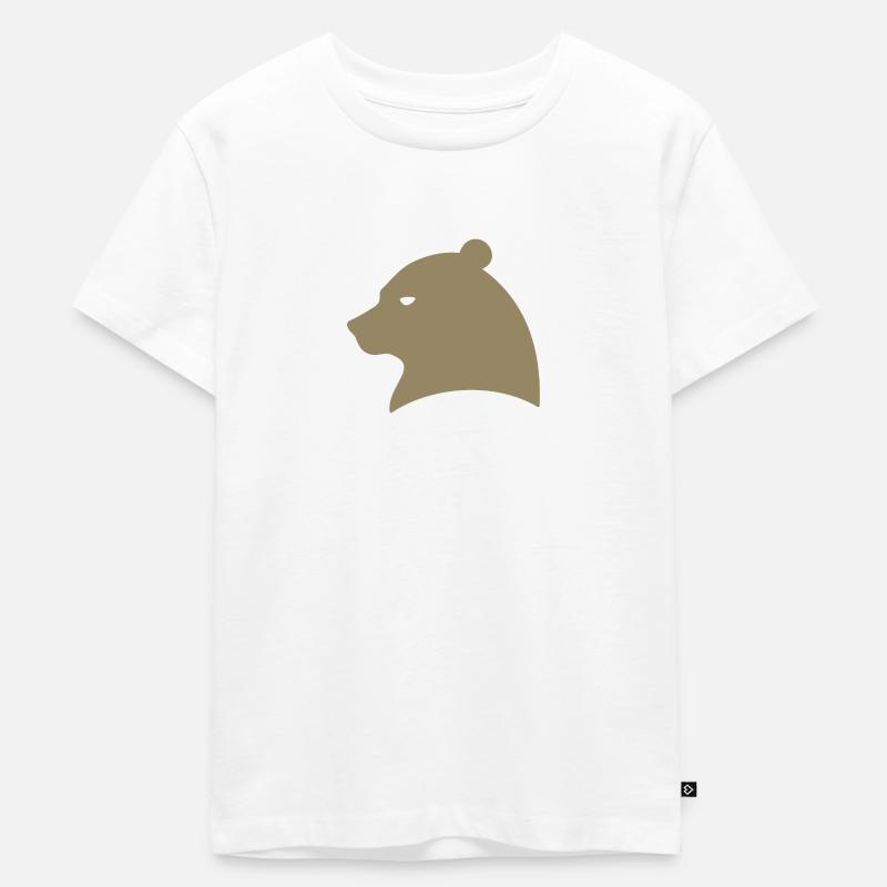 Bär - Kinder Premium Bio T-Shirt - Weiß