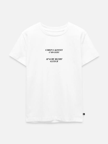 Apache bleibt gleich - Kinder Premium Bio T-Shirt - Weiß