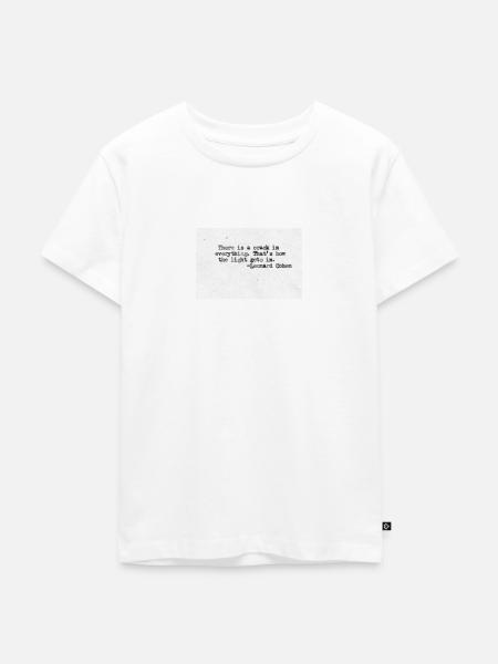 Zitatdesign - Leonard Cohen - Kinder Premium Bio T-Shirt - Weiß