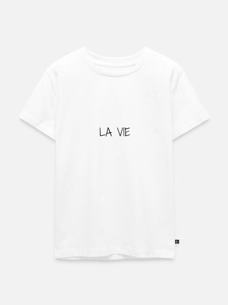 LEBEN - Kinder Premium Bio T-Shirt - Weiß