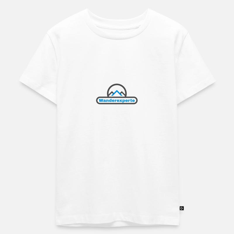 Wanderexperte - Kinder Premium Bio T-Shirt - Weiß