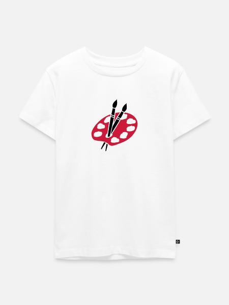 Maler - Kinder Premium Bio T-Shirt - Weiß