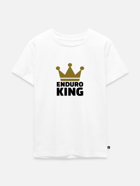 Enduro - Kinder Premium Bio T-Shirt - Weiß