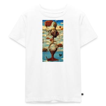 Surelism hourglass style - Kids Premium Organic T-Shirt - white - Front - Hailey (125cm)
