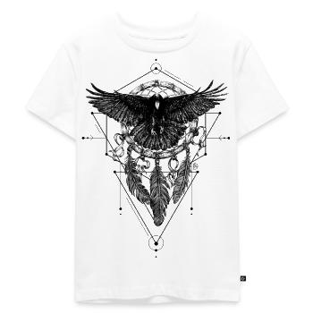 Mystic Crow - Kids Premium Organic T-Shirt - white - Front - Hailey (125cm)