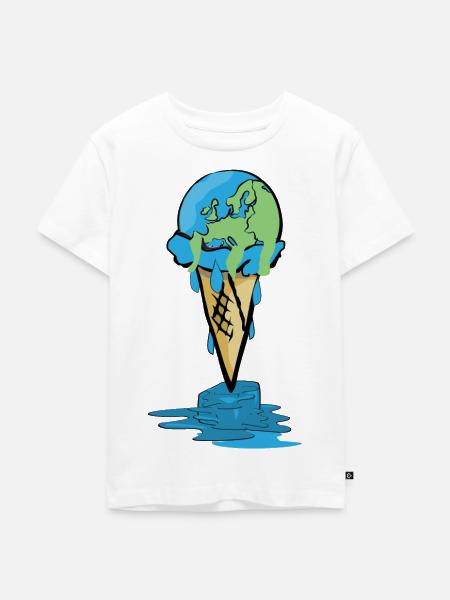 Klimawandel - Kinder Premium Bio T-Shirt - Weiß