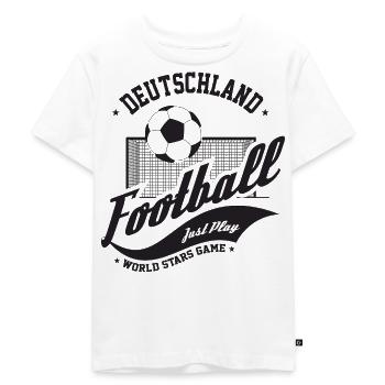 Fußball DEUTCHLAND Fans - Fußballfans - Kinder Premium Bio T-Shirt - Weiß - Vorne - Hailey (125cm)