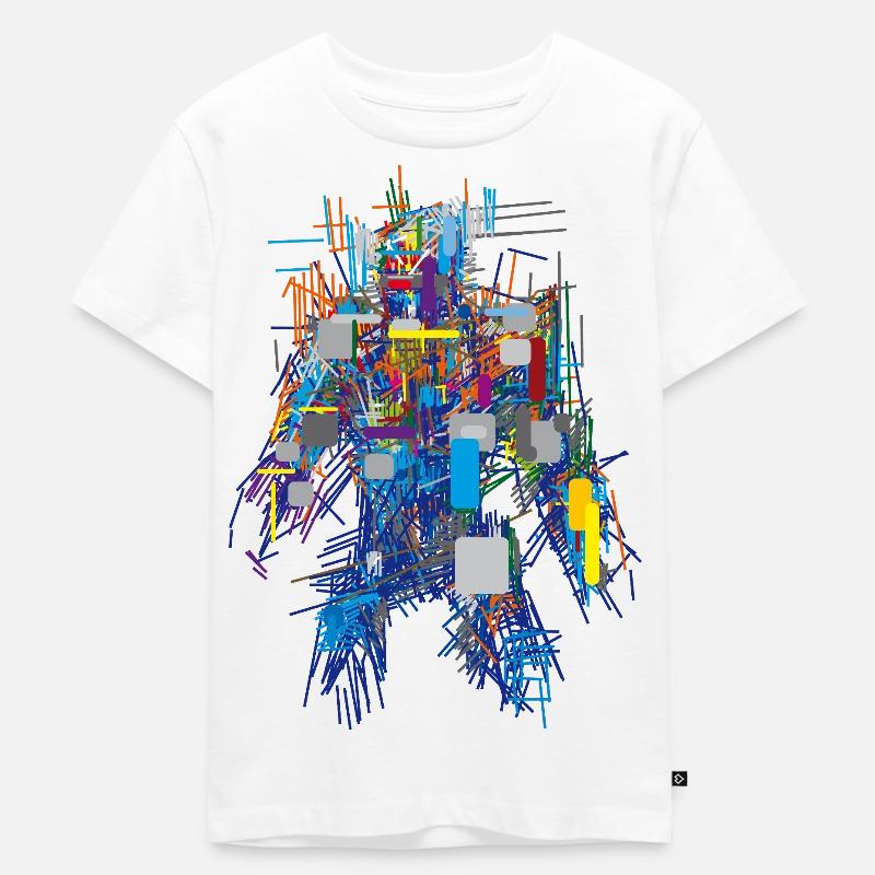 Abstrait - T-shirt Premium bio Enfant - blanc
