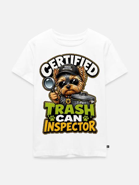Yorkshire Terrier - Kinder Premium Bio T-Shirt - Weiß