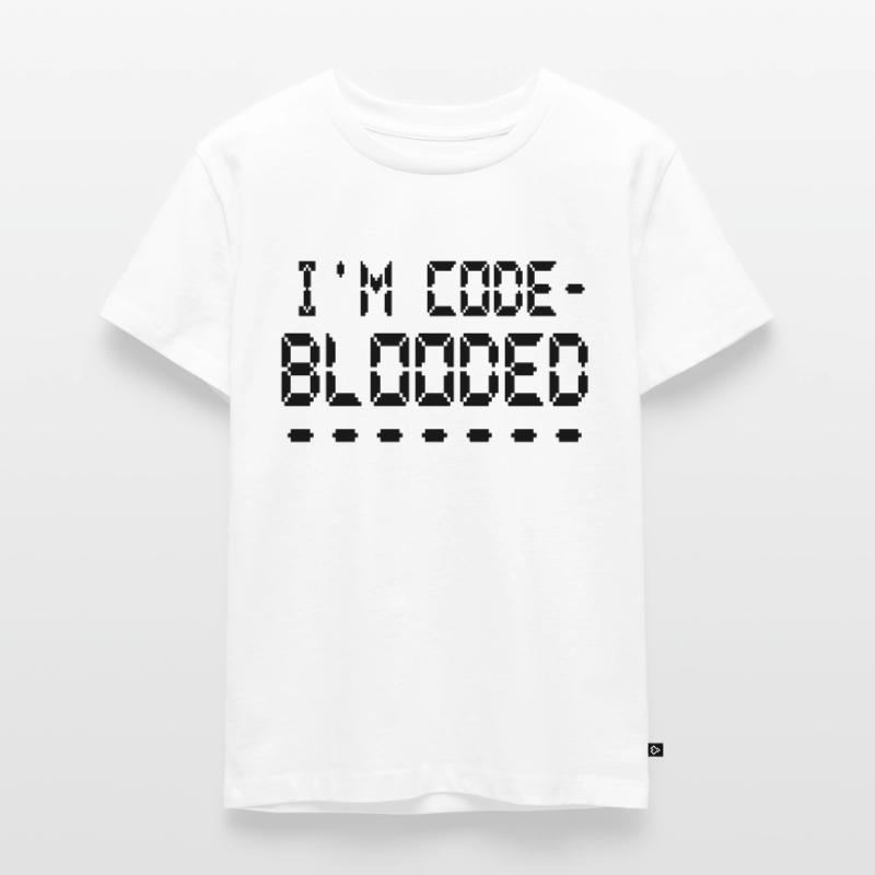 Computerprogrammierung Ich bin Code Blooded Programmierer Kinder Premium Bio T-Shirt