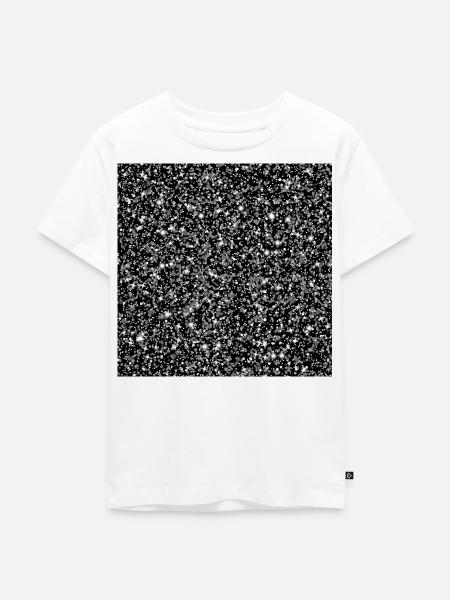 Falscher Silber Glitzer Hintergrund - Kinder Premium Bio T-Shirt - Weiß