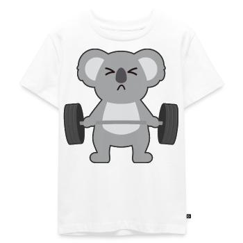 Koala bear - Kids Premium Organic T-Shirt - white - Front - Hailey (125cm)