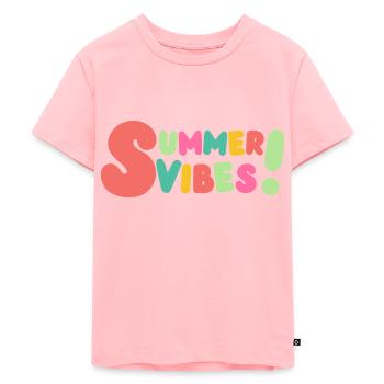 Ambiance estivale - T-shirt Premium bio Enfant - rose - Devant - AI Model Kid Female (0cm)