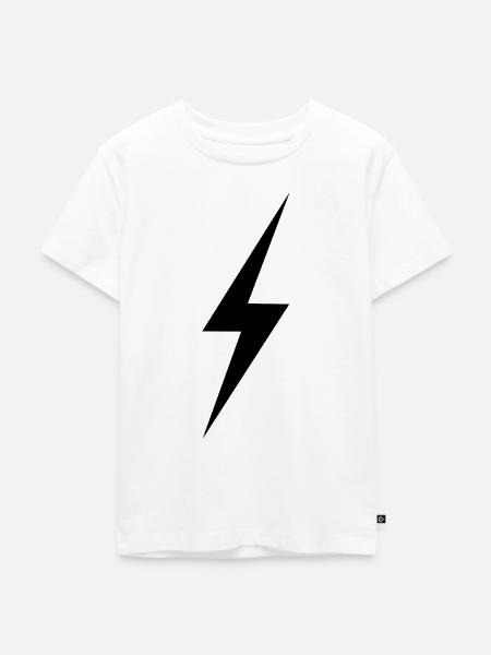 Blitz - Kinder Premium Bio T-Shirt - Weiß