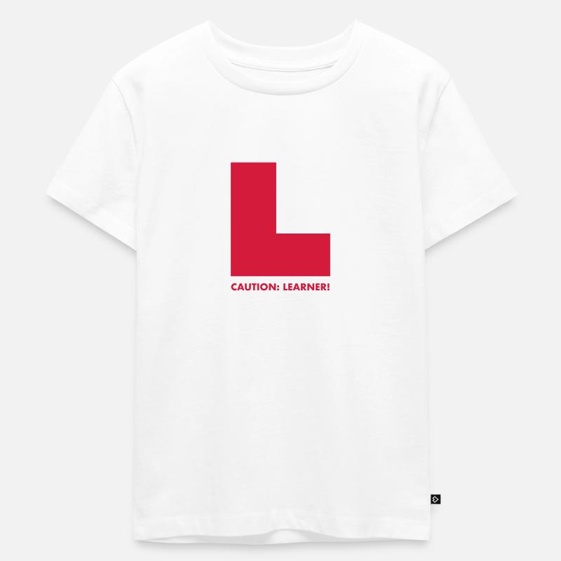 Learner - Kids Premium Organic T-Shirt - white