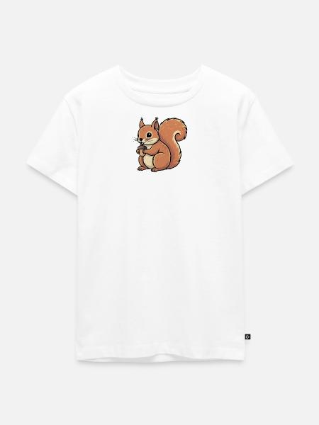 Eichhörnchen - Kinder Premium Bio T-Shirt - Weiß