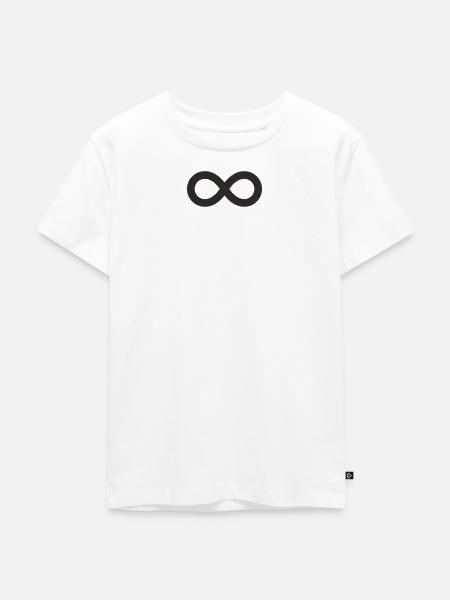 Unendlichkeitszeichen – Minimalistisches Infinity - Kinder Premium Bio T-Shirt - Weiß