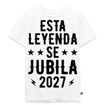 Diese Legende geht 2027 in Rente. - Kinder Premium Bio T-Shirt - Weiß - Vorne - Hailey (125cm)