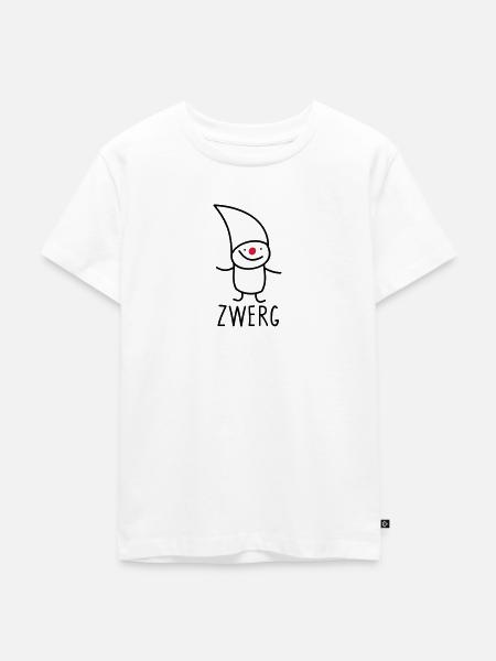 Zwerg - Kinder Premium Bio T-Shirt - Weiß