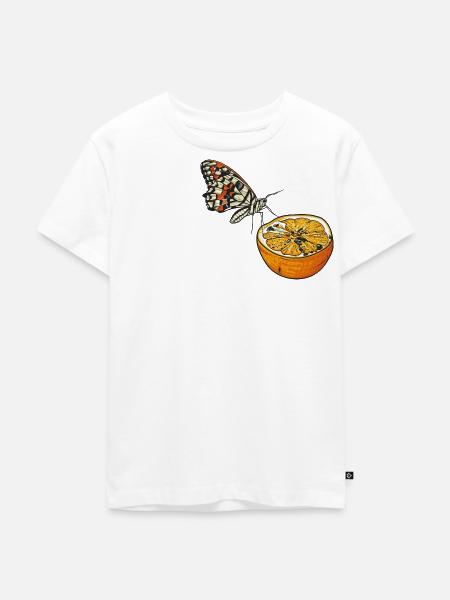 Schimmel // Orange - Kinder Premium Bio T-Shirt - Weiß