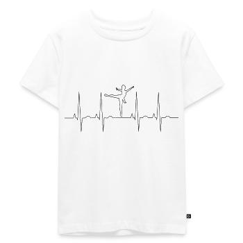 Dance Heartbeat - Kinder Premium Bio T-Shirt - Weiß - Vorne - Hailey (125cm)